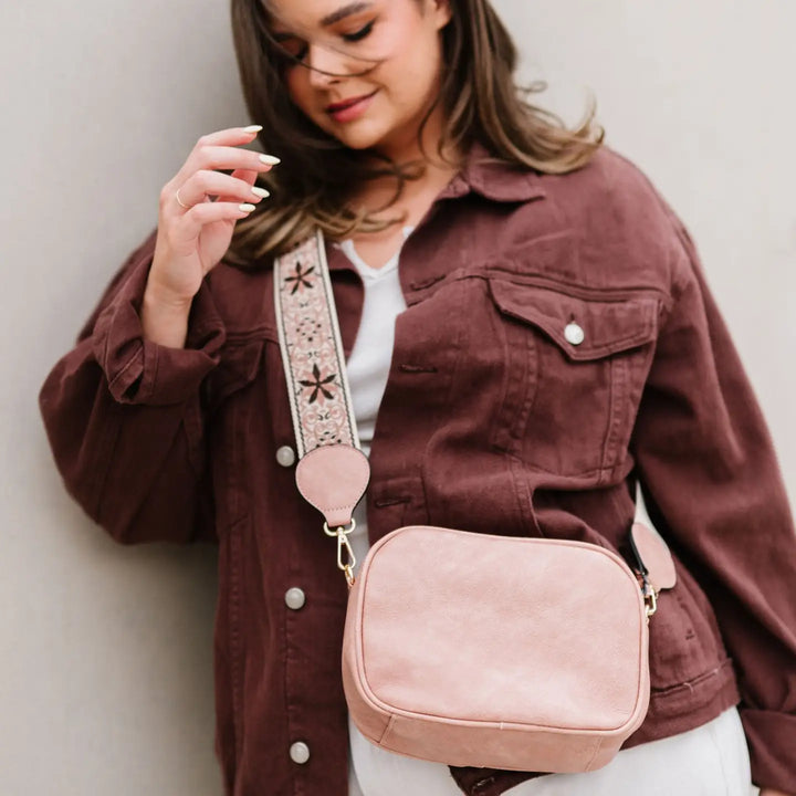 Maven Vegan Leather Crossbody with Boho Adjustable Strap Bag (Ready To Ship)