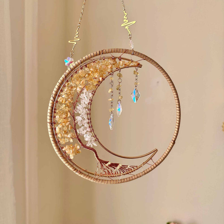 Tree of Wealth: Citrine Suncatcher (Ready to ship)