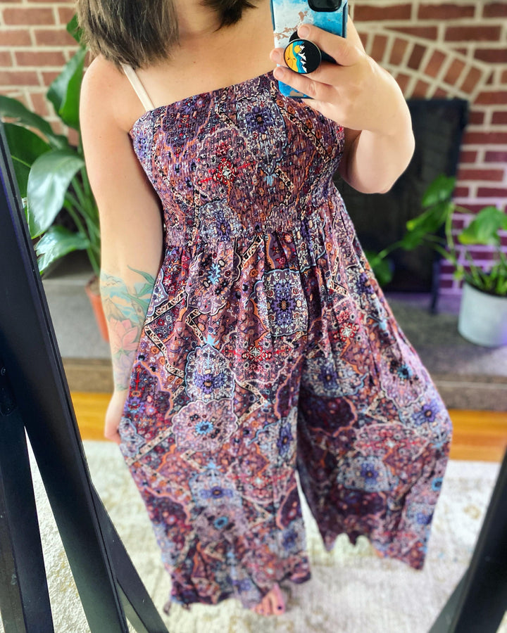 Paisley Boho Jumpsuit (Ready to ship)