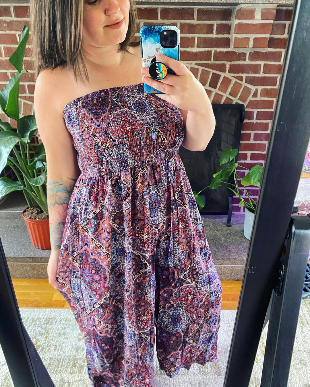 Paisley Boho Jumpsuit (Ready to ship)