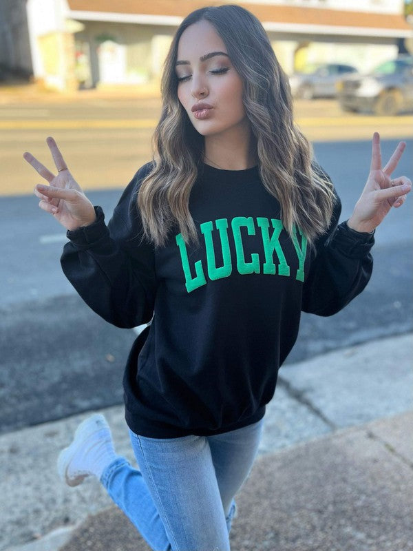 Lucky Graphic Sweatshirt (Ready To Ship)