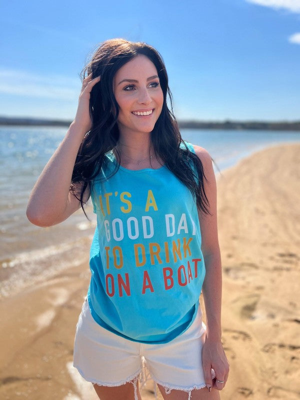 Boating Day Graphic Tank (Ready To Ship)