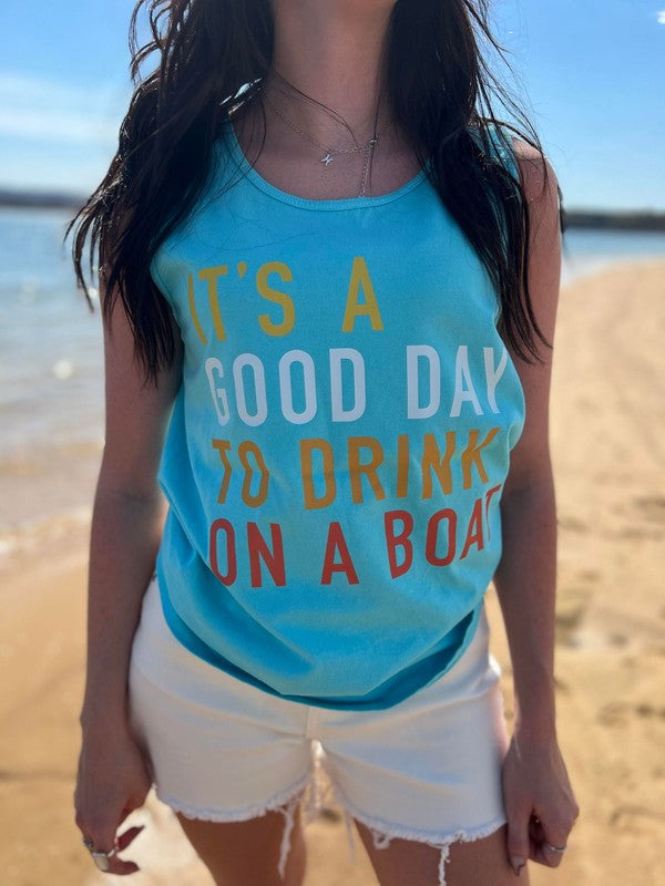 Boating Day Graphic Tank (Ready To Ship)