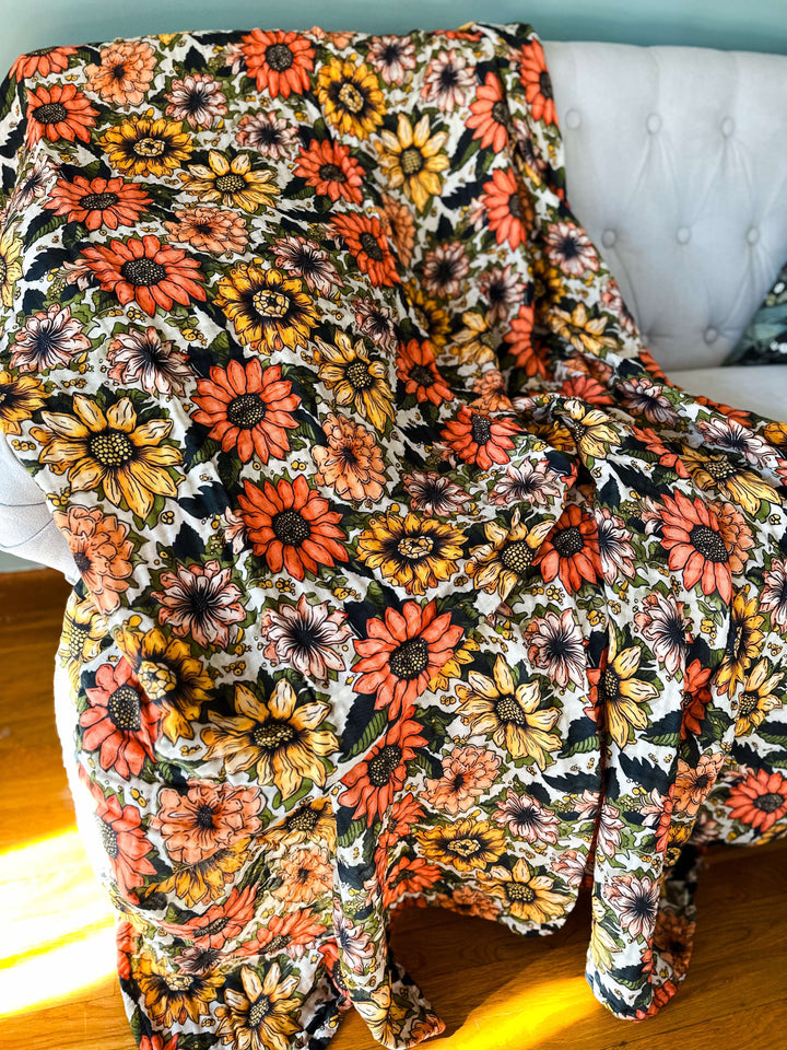 4-Layer Printed Muslin Daydream Blankets (Ready to ship)