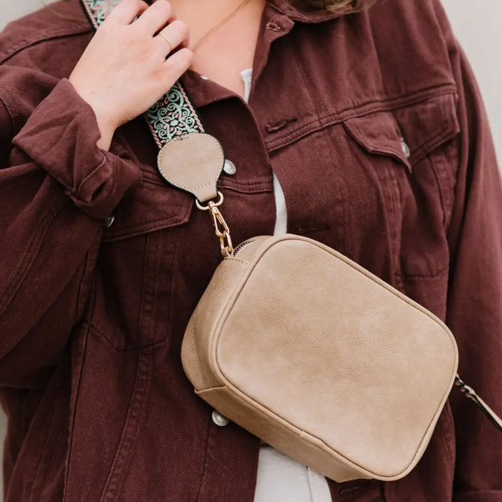 Maven Vegan Leather Crossbody with Boho Adjustable Strap Bag (Ready To Ship)