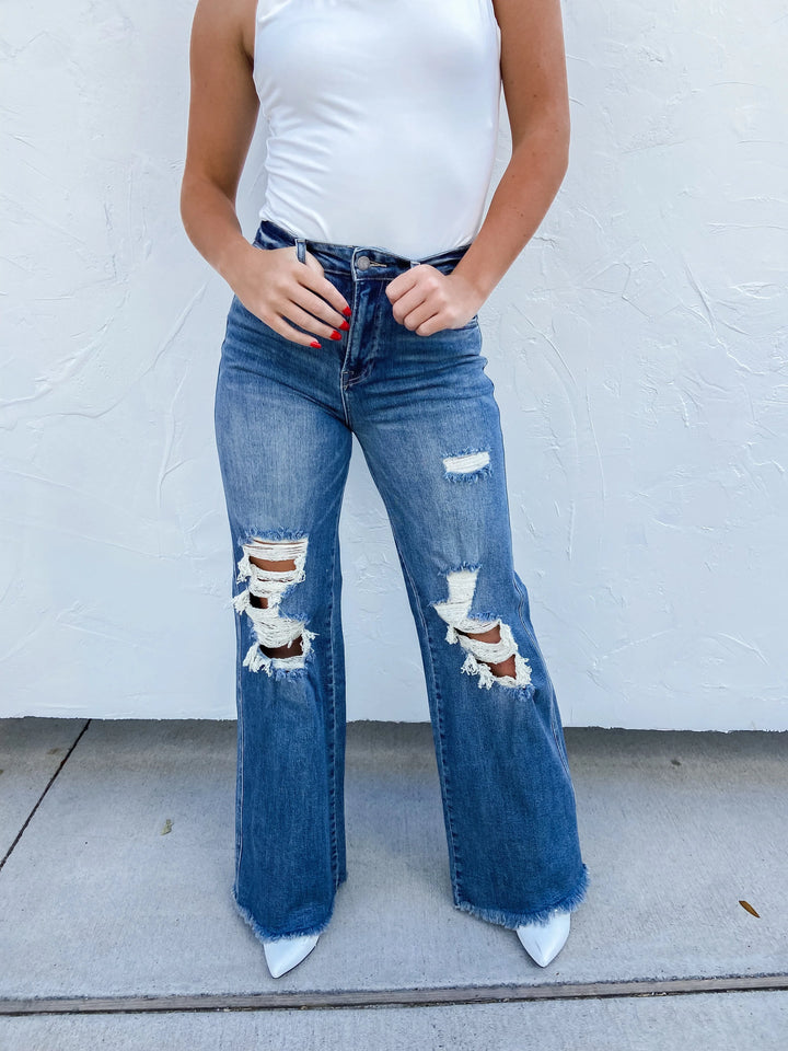 Blakeley Distressed Jeans (Ready To Ship)