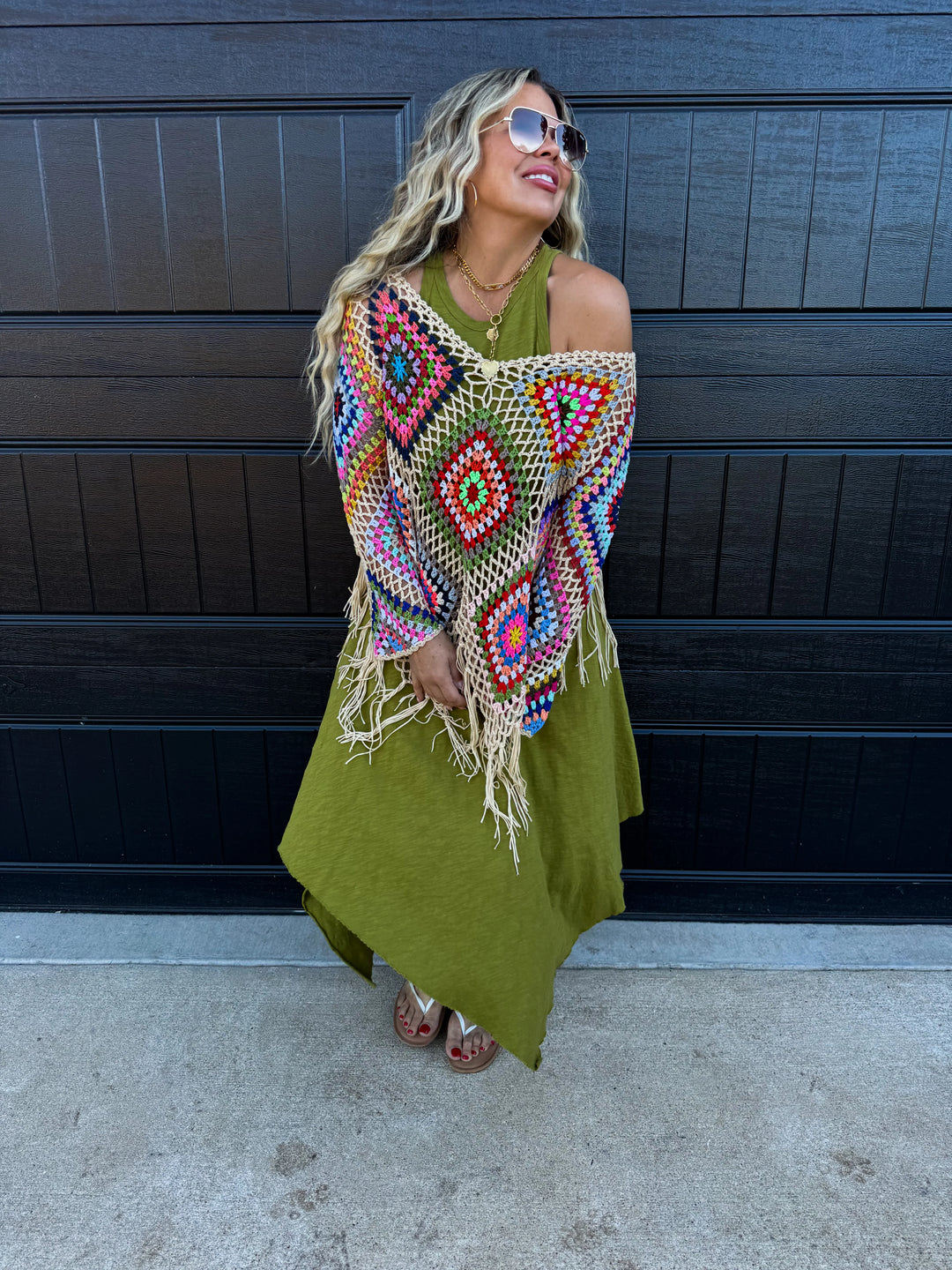 (Pre-Sale ETA: MID-APRIL) Boho Crochet Knit Tops