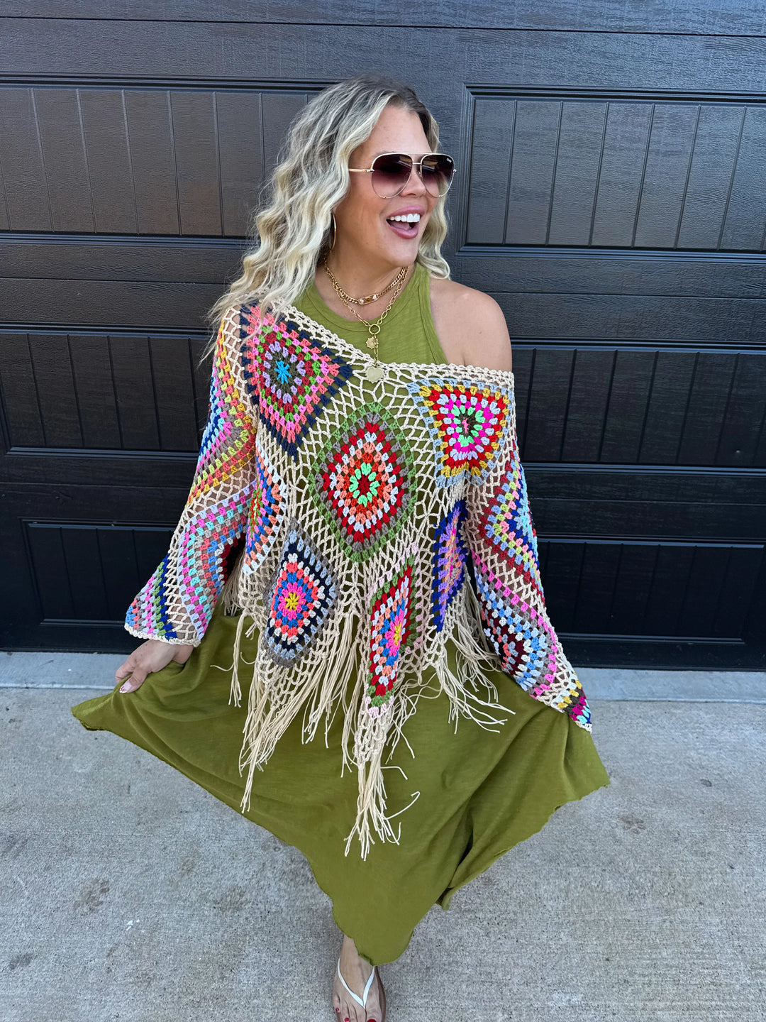 (Pre-Sale ETA: MID-APRIL) Boho Crochet Knit Tops