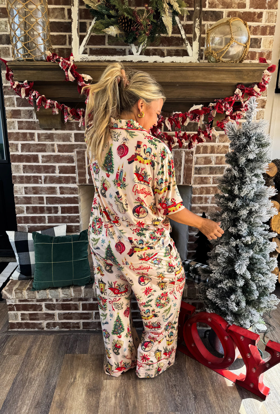 Tis the Season Luxe PJ Set in Two Prints (Ready to ship)