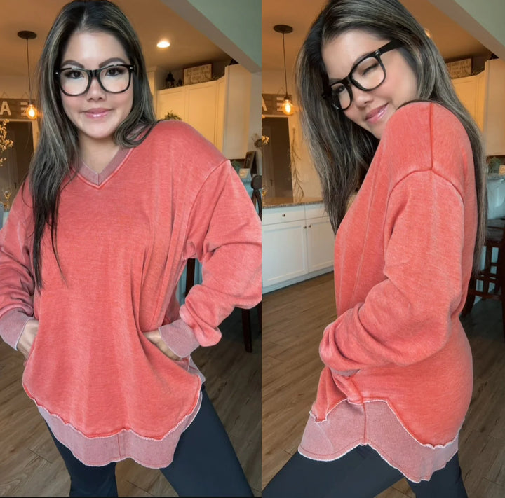 Harper Acid Washed FAVE Sweatshirt (Ready To Ship)