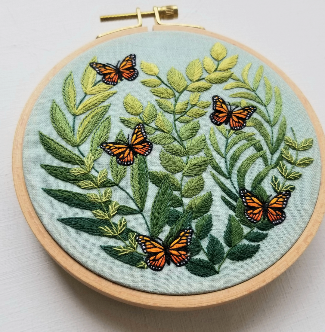 Love Grows Butterfly Embroidery Kit (Ready to ship)