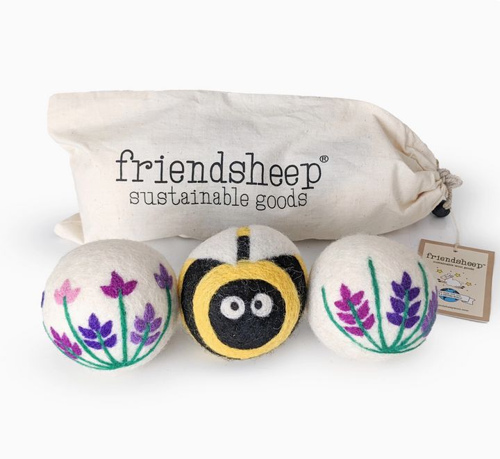 3pc Organic Wool Friendsheep Dryer Balls (Ready To Ship)