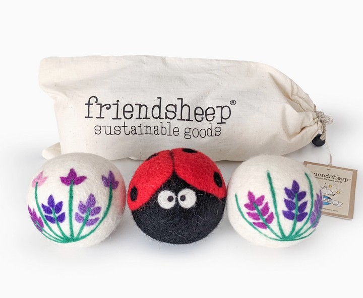 3pc Organic Wool Friendsheep Dryer Balls (Ready To Ship)