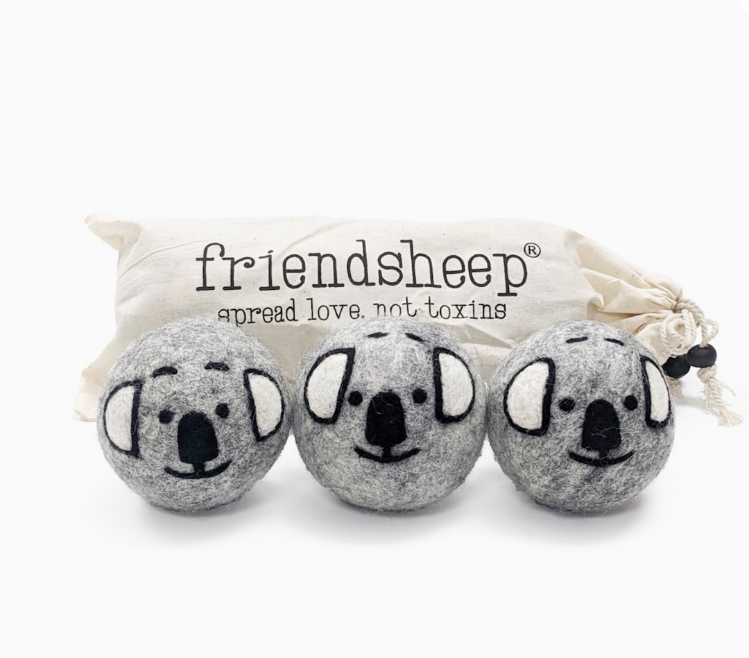 3pc Organic Wool Friendsheep Dryer Balls (Ready To Ship)