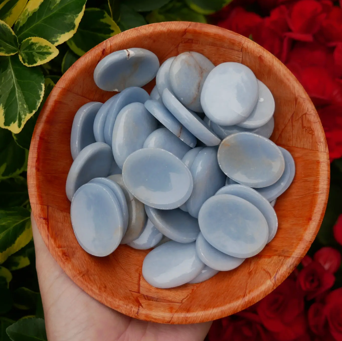 Angelite Worry Stones (Ready to ship)