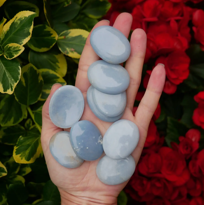 Angelite Worry Stones (Ready to ship)