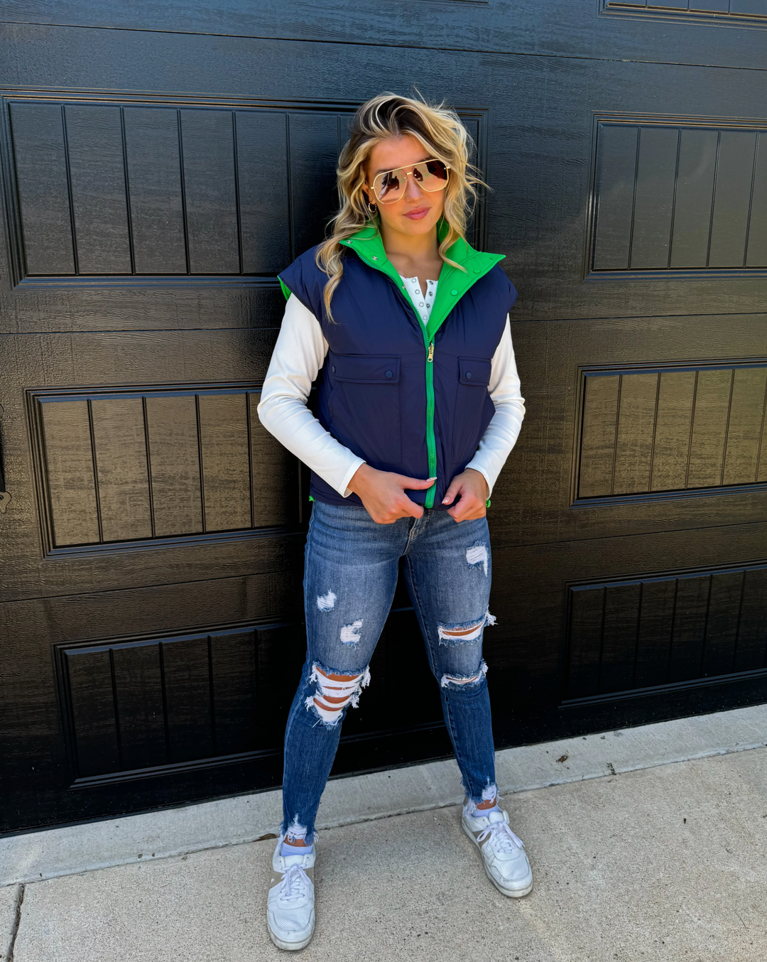 Maddox Reversible Puffer Vest (Ready to ship)