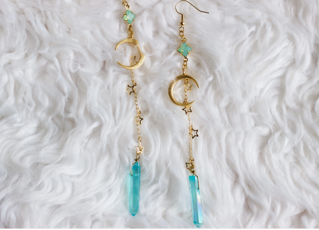 Light The Sea Earrings (Ready to Ship)