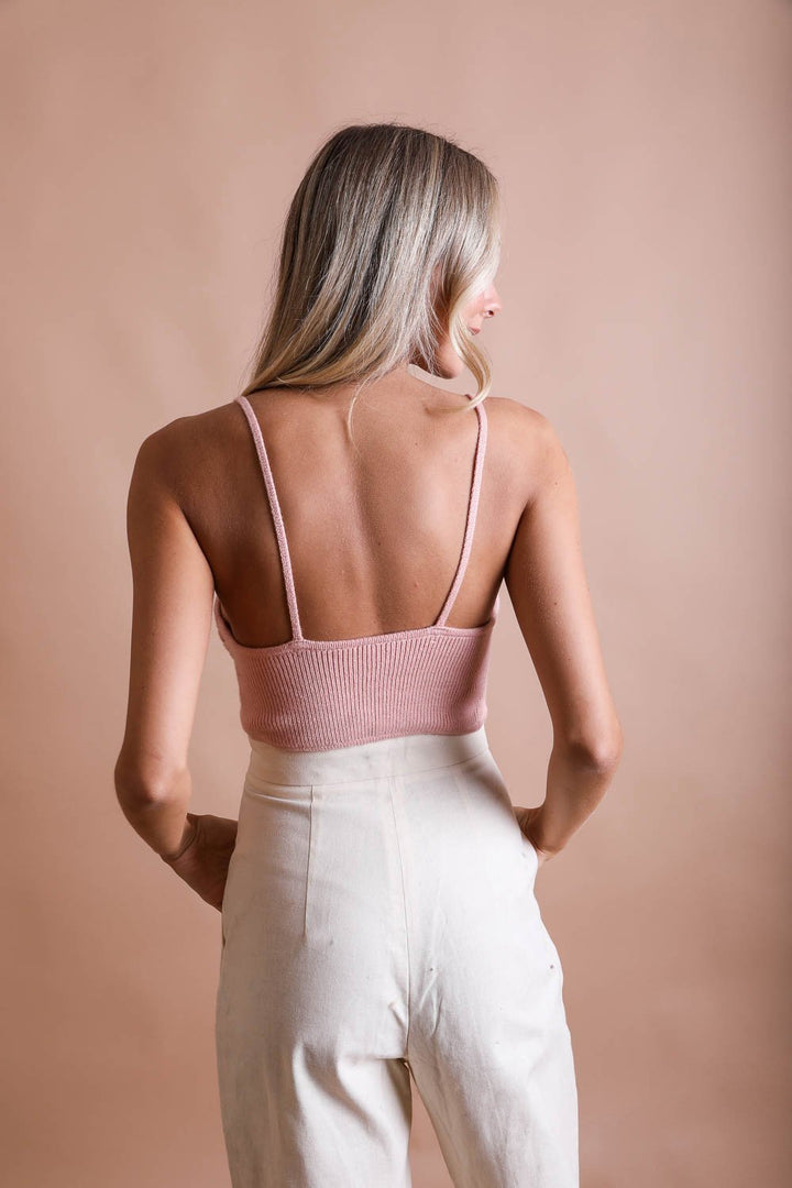 Cozy Knit Pattern Brami Bralette