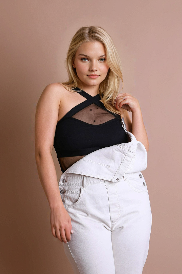 Cross Front Bralette Plus Size