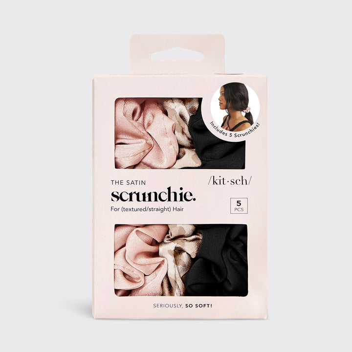 Satin Sleep Scrunchies 5pc - Assorted (Ready to ship)