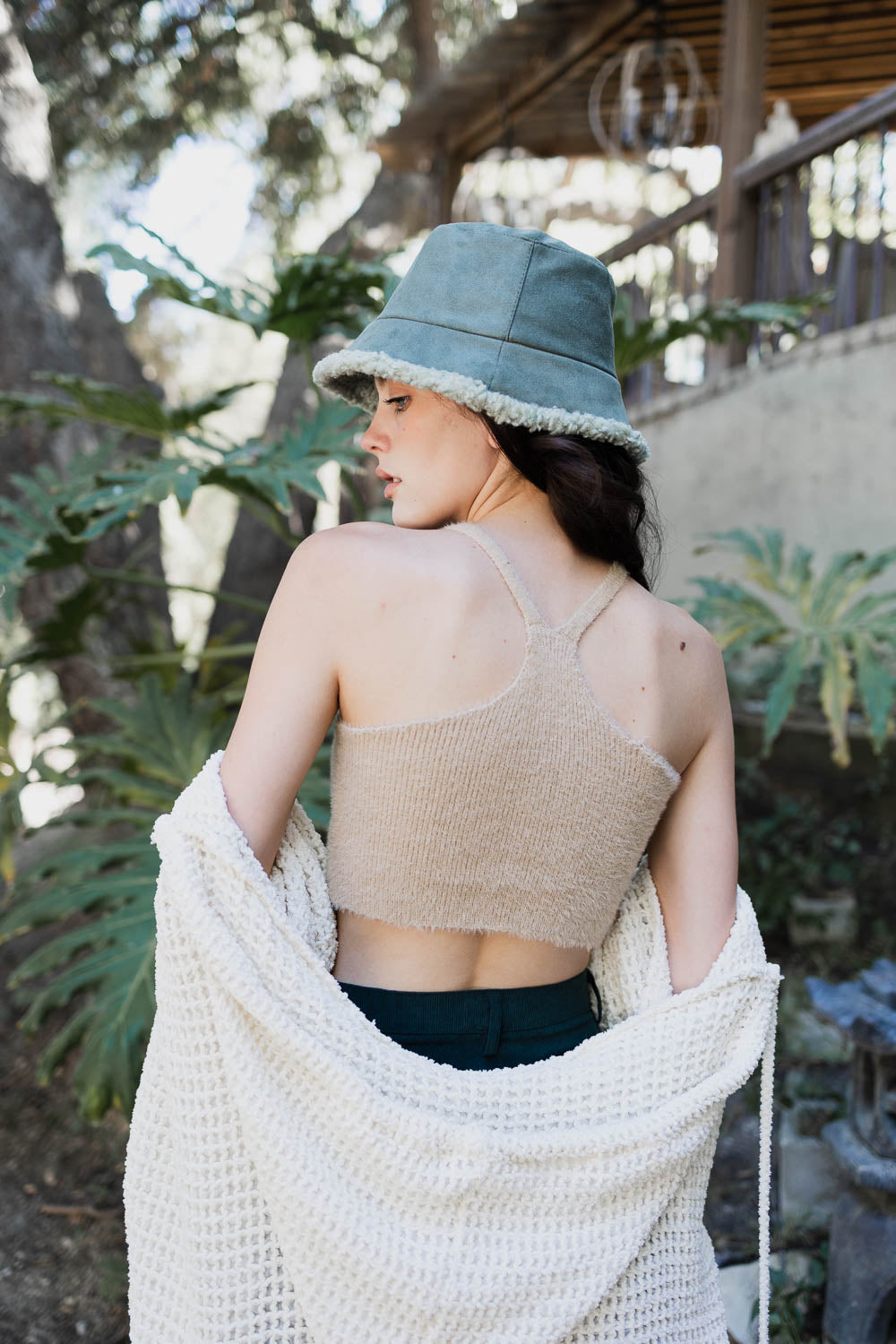 Racerback Cozy Lounge Brami Bralette latte